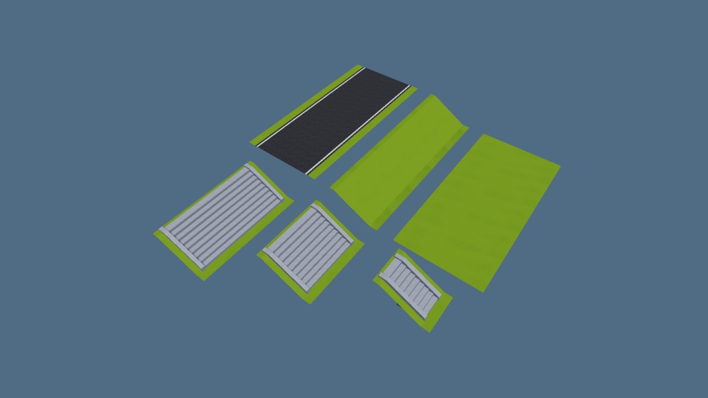 【VRChat】Riverbank Set / 河川敷再現アセット