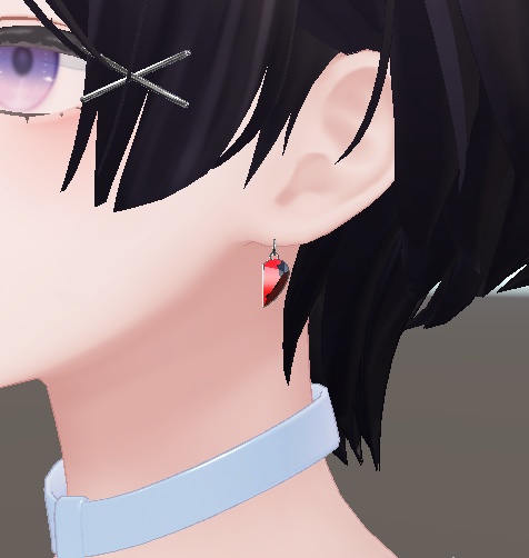 ハートペアイヤリング