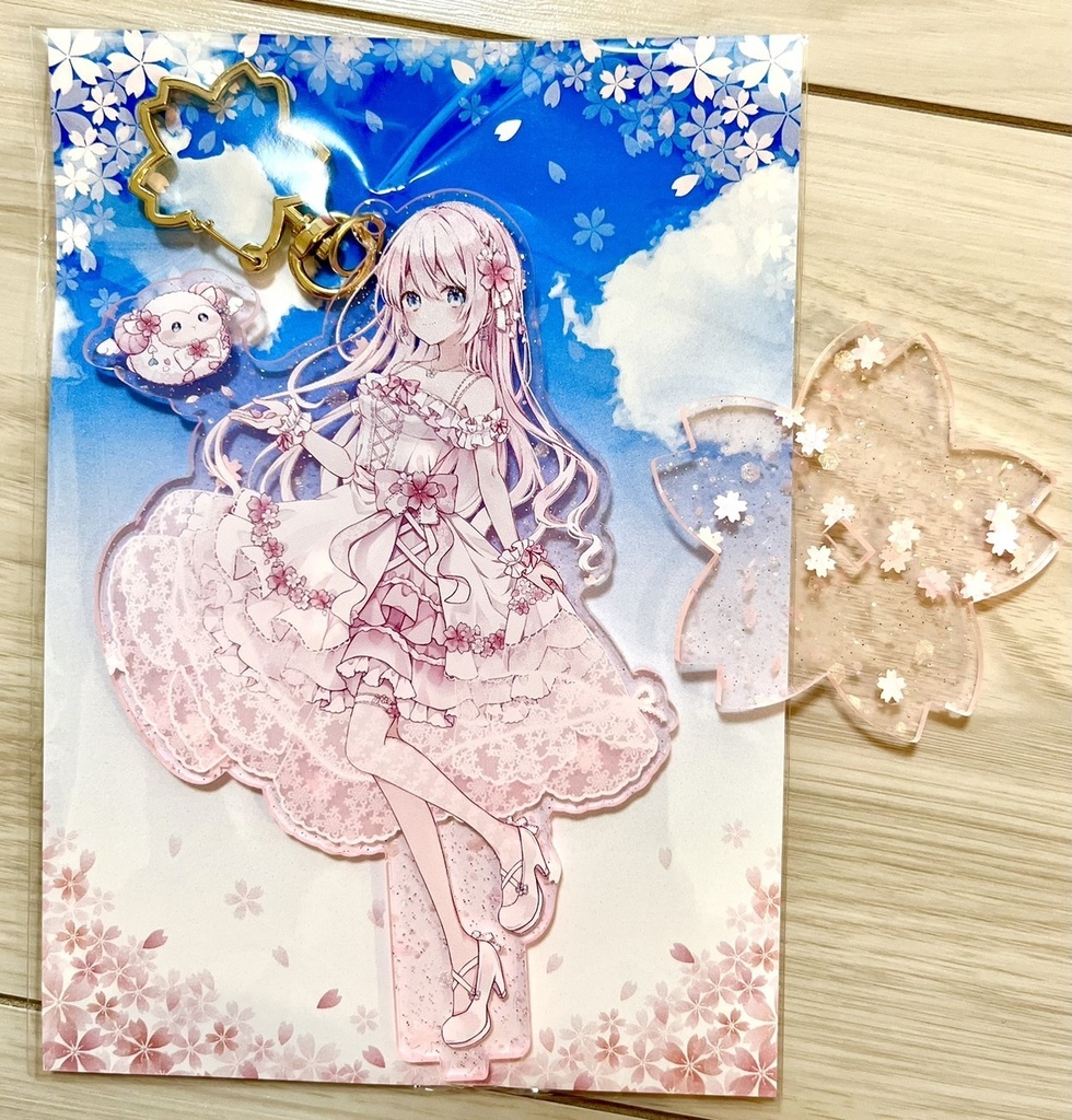 桜音ふう桜アクリルスタンド兼キーホルダー