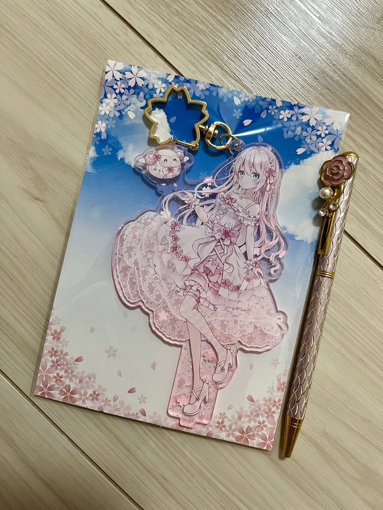 桜音ふう桜アクリルスタンド兼キーホルダー
