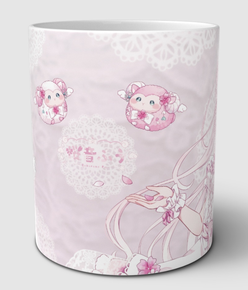 桜音ふうオリジナルマグカップ (カラー /水色・桜色(全2色))