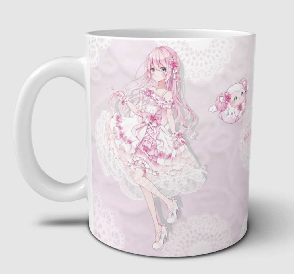 桜音ふうオリジナルマグカップ (カラー /水色・桜色(全2色))