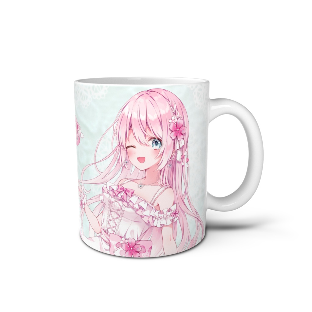 桜音ふうオリジナルマグカップ　（カラー /水色・桜色(全２色))