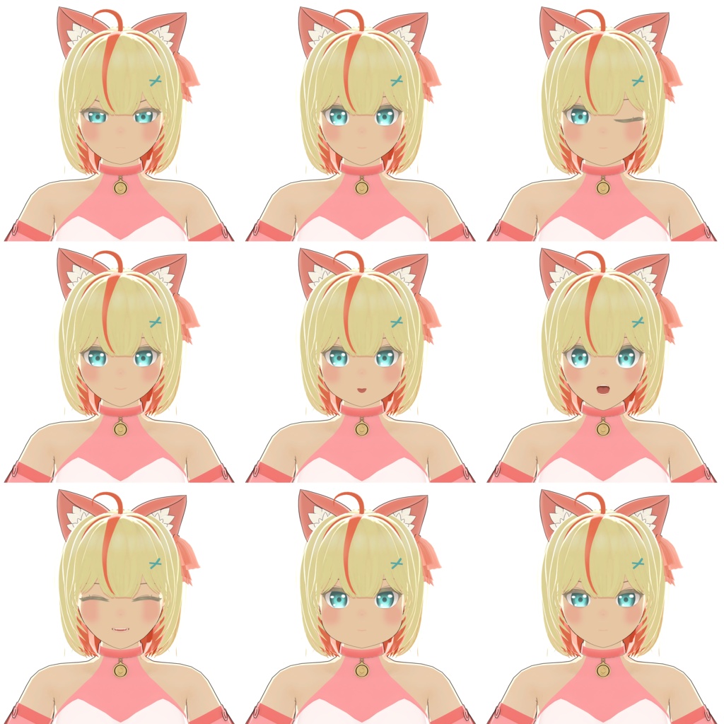 【VRChat対応】オリジナル3Dモデル「Serina(セリナ)」