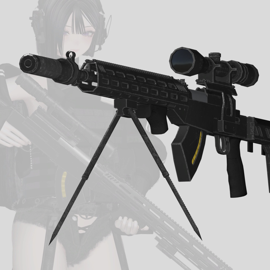 【MA対応】VRChat向け銃ギミック「SVT-40 - IRBIS」