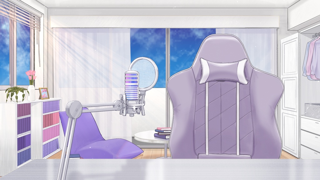 背景素材：配信部屋①