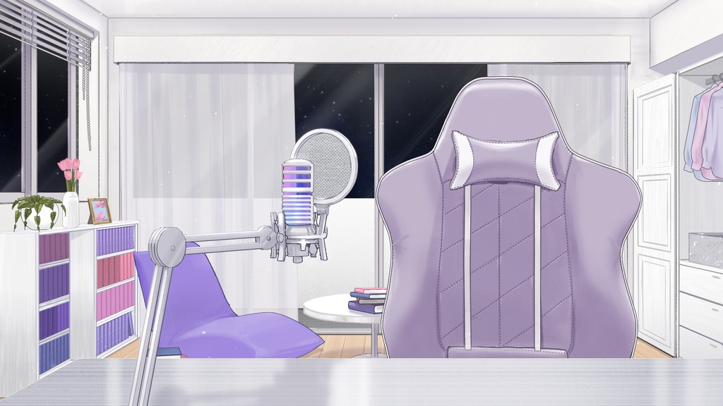 背景素材:配信部屋①