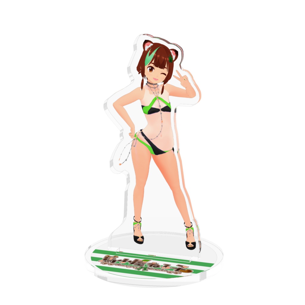 【誕生日記念】馬小屋ねる子 アクリルフィギュア(2色ビキニ)(70x70mm)