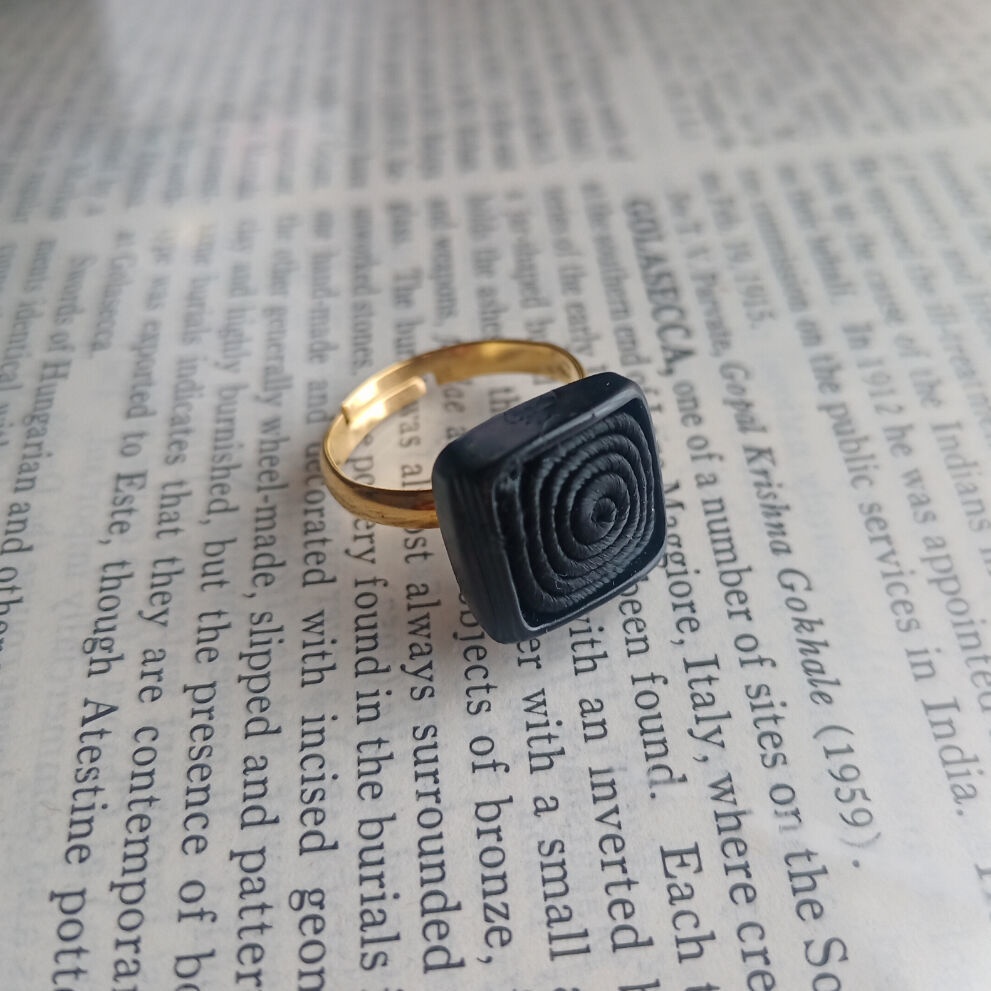 R004 ヴィンテージボタンのリング