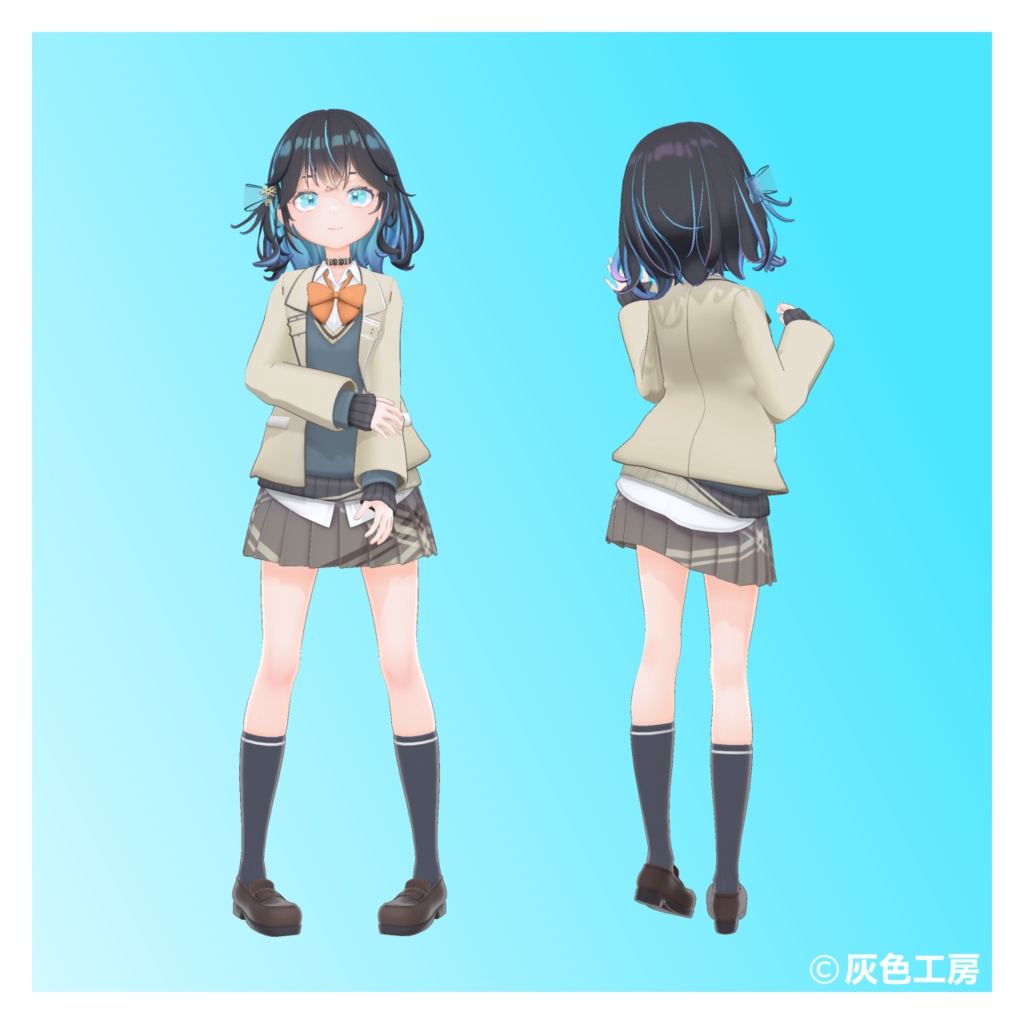 宮舞モカ3Dモデル