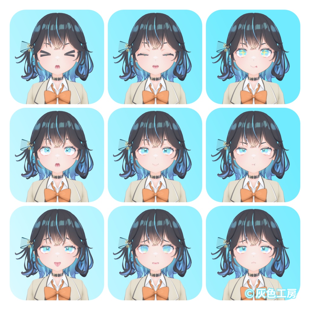 宮舞モカ3Dモデル