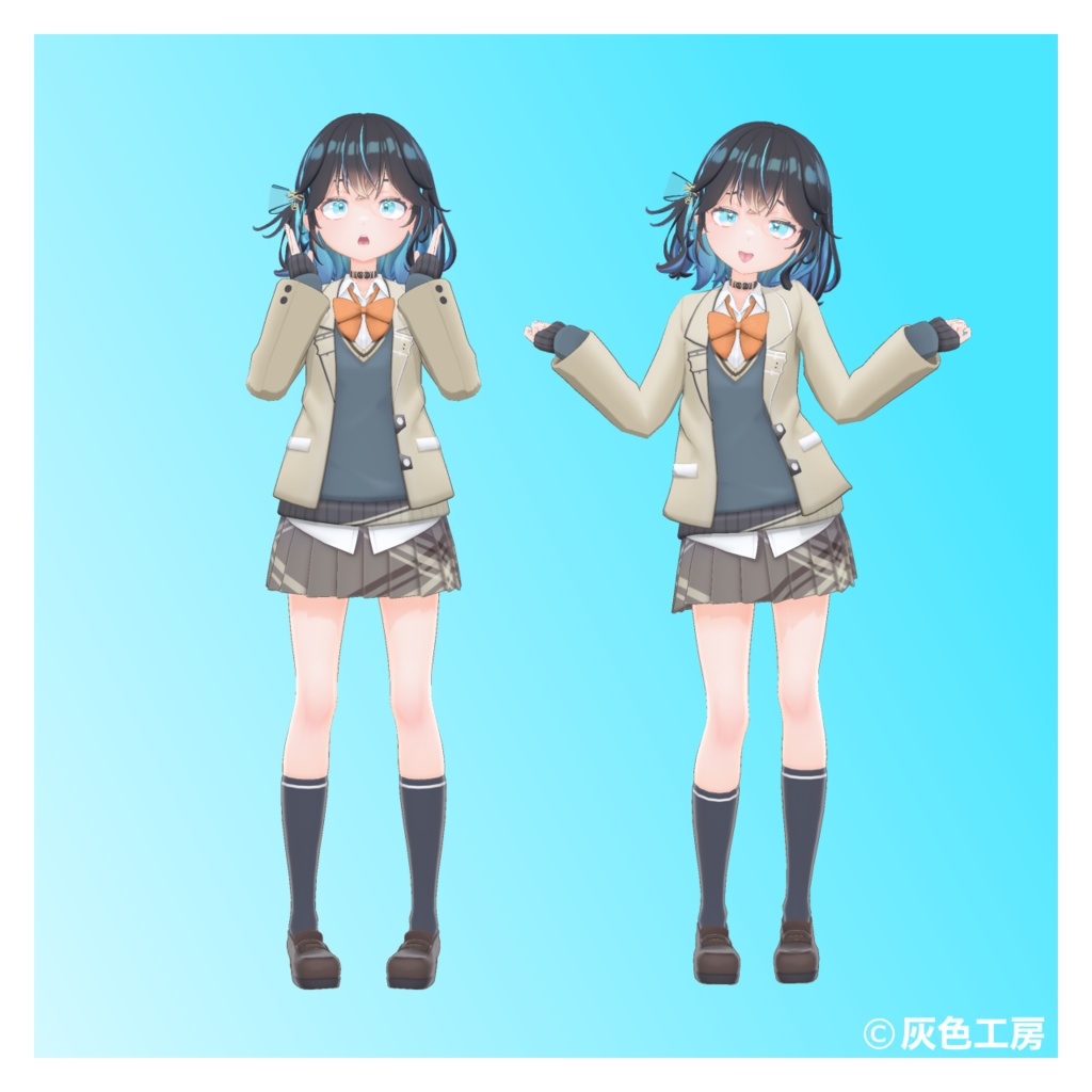 宮舞モカ3Dモデル