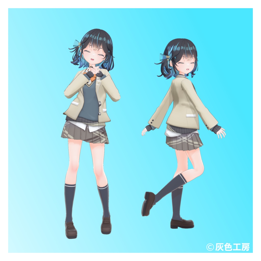 宮舞モカ3Dモデル