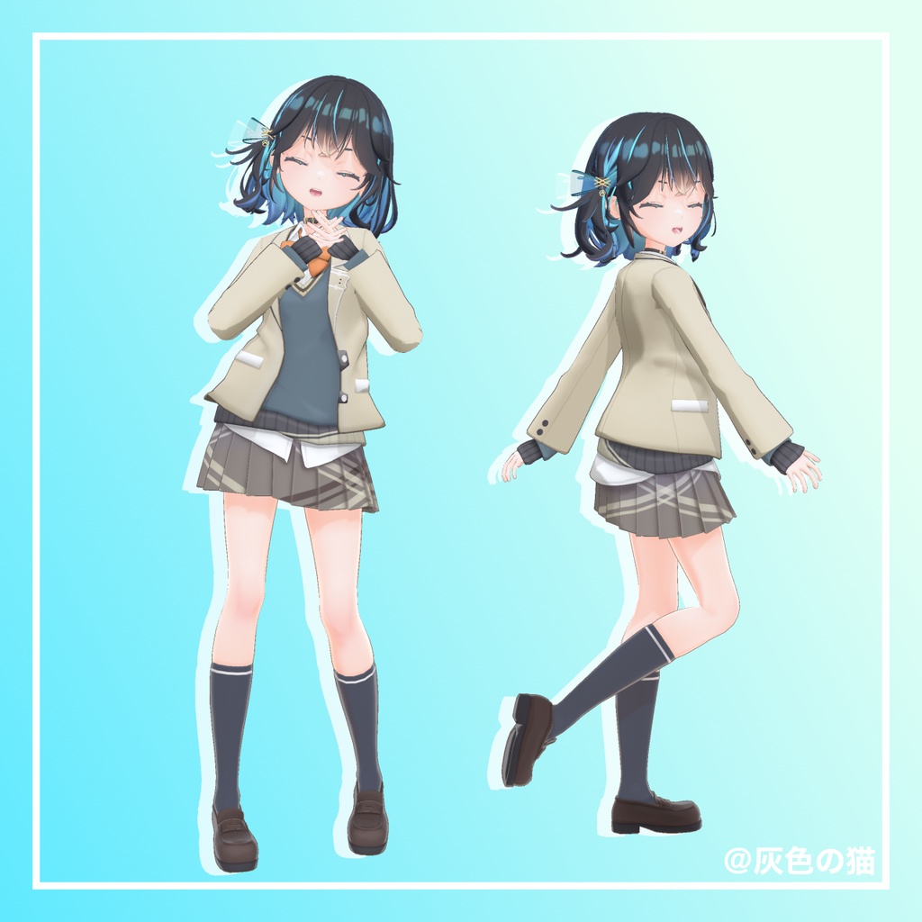 宮舞モカ3Dモデル