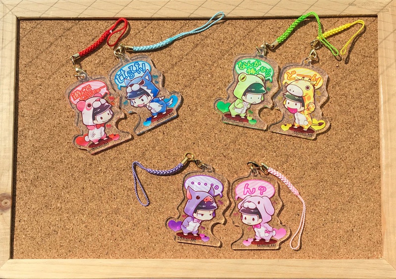 くっつき両面アクキー トド松 かくてるぼっくす Booth