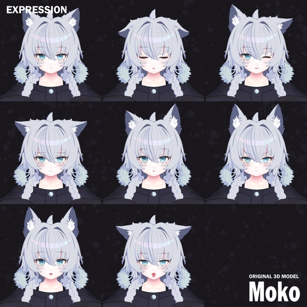 【オリジナル3Dモデル】Moko