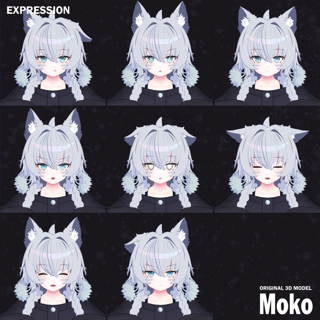 【オリジナル3Dモデル】Moko