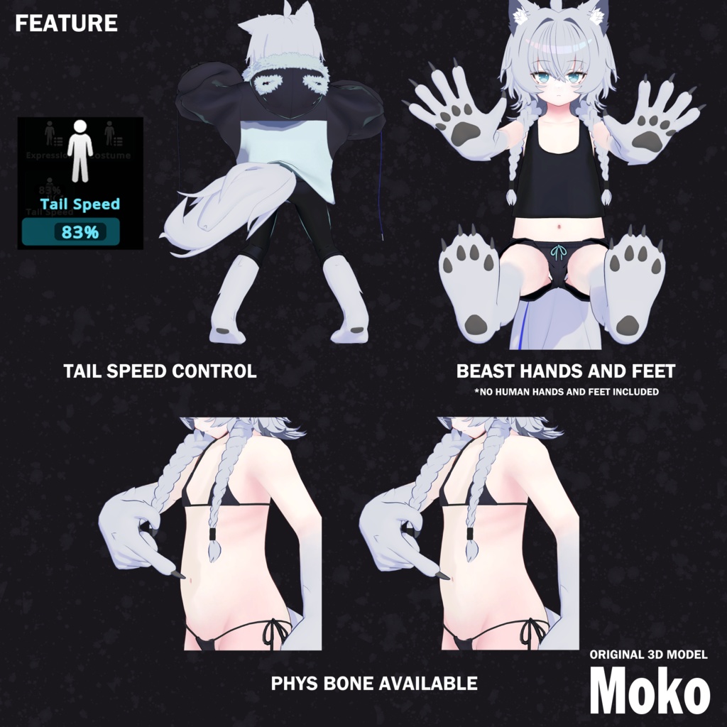 【オリジナル3Dモデル】Moko