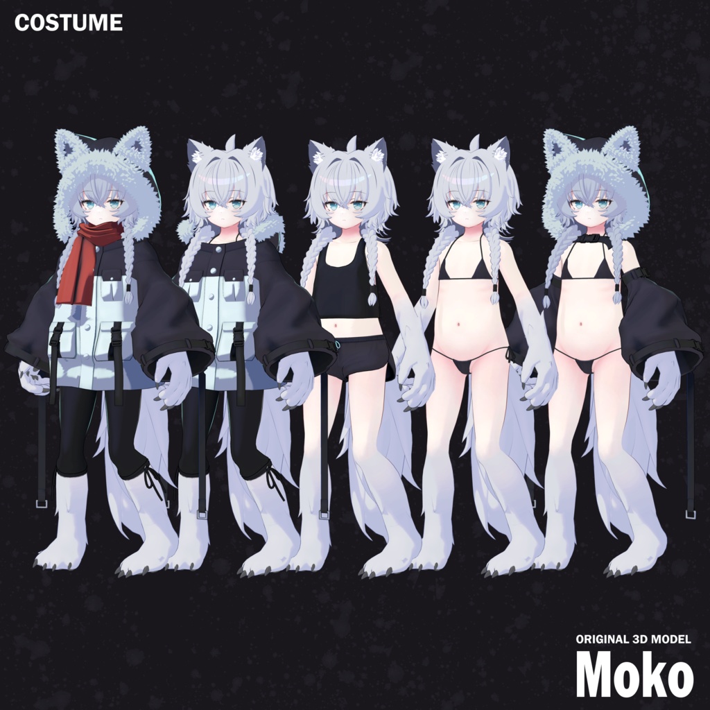 【オリジナル3Dモデル】Moko