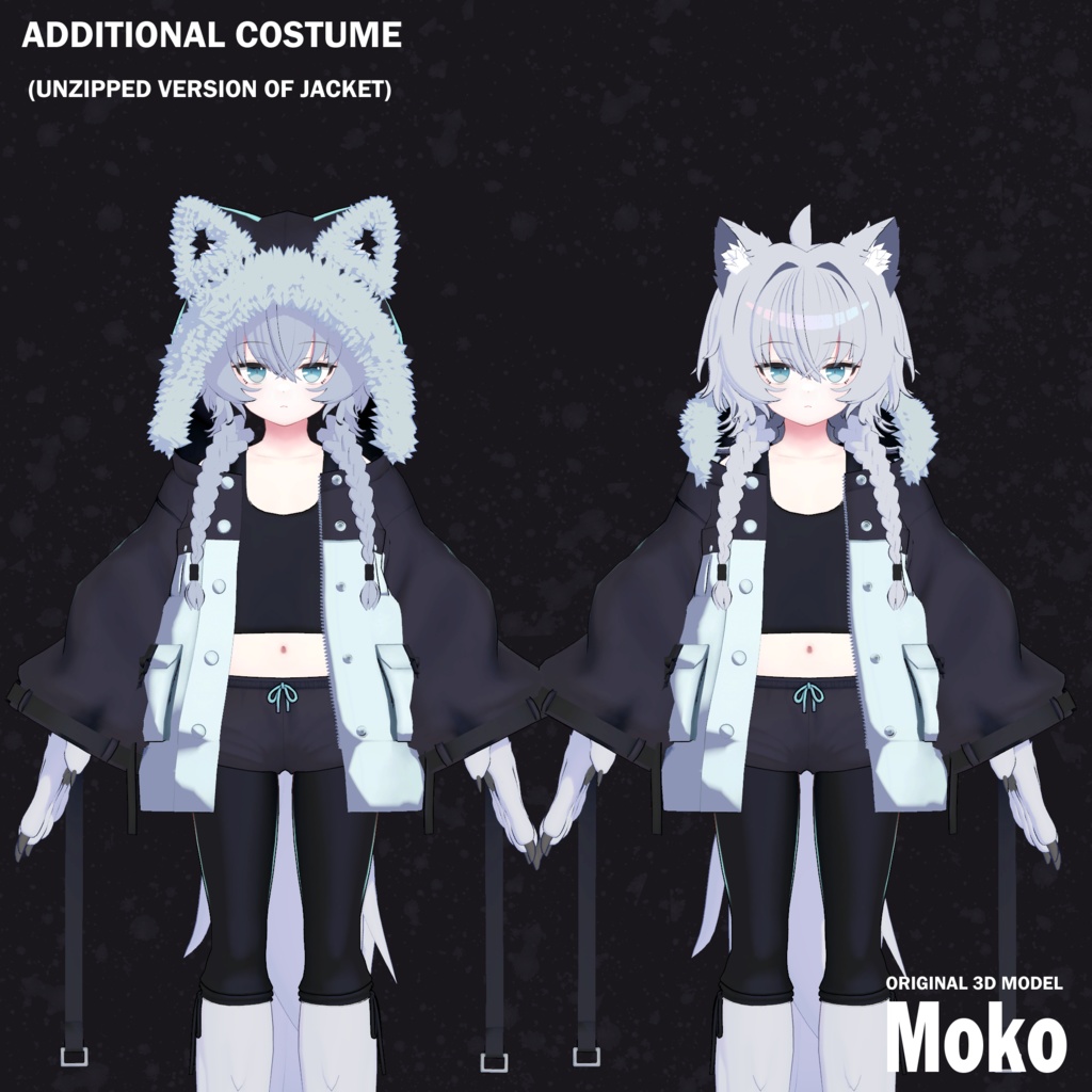 【オリジナル3Dモデル】Moko