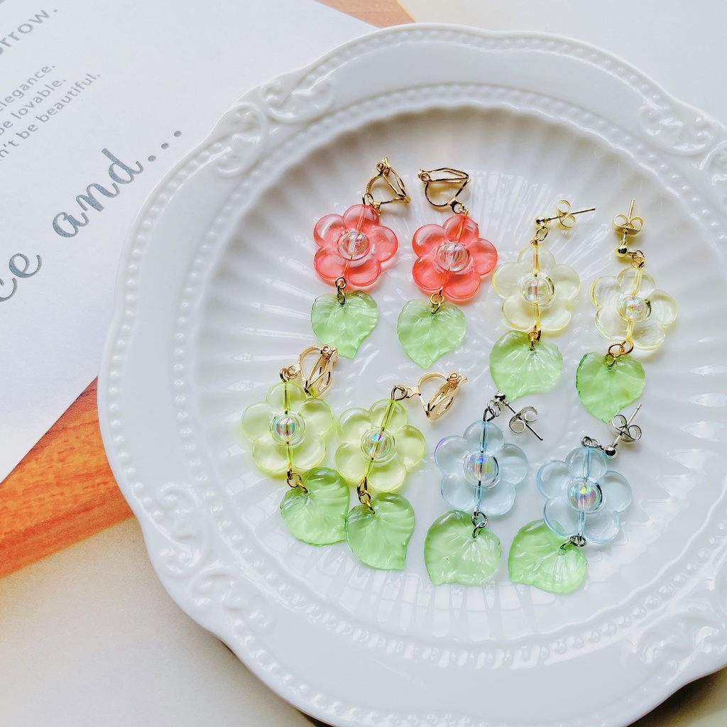 Retro Flower 〈ピアス/イヤリング〉