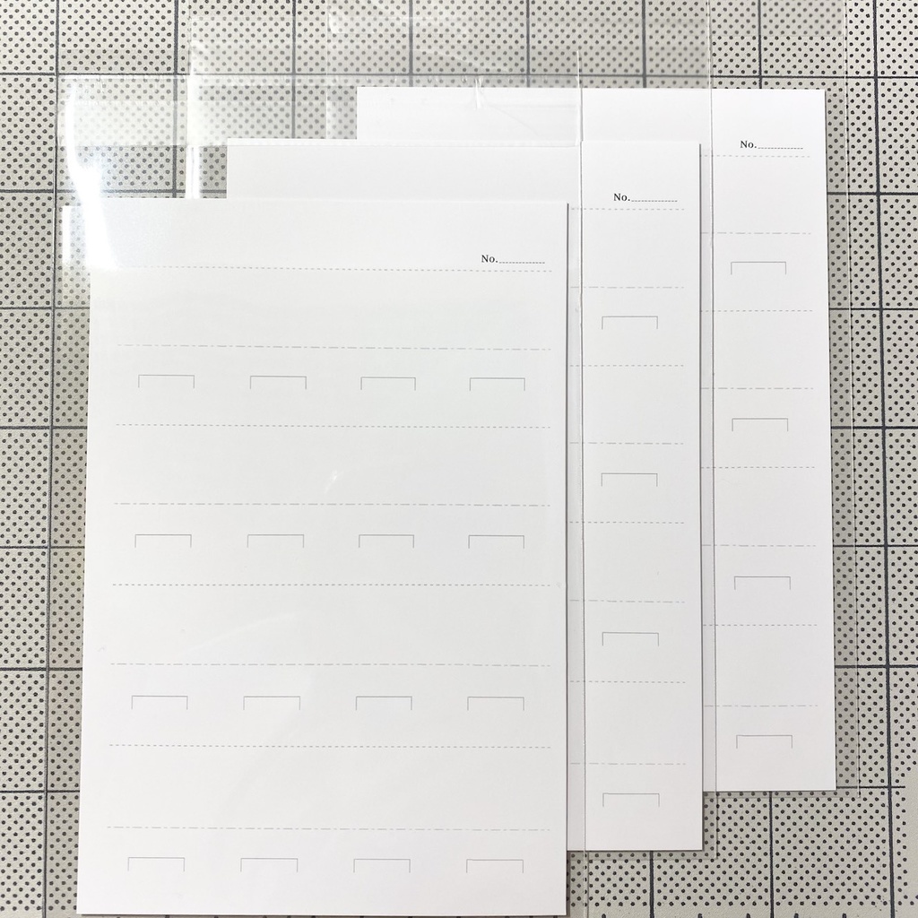 ディスプレイスタンド用紙3枚（クリアポケット付き）