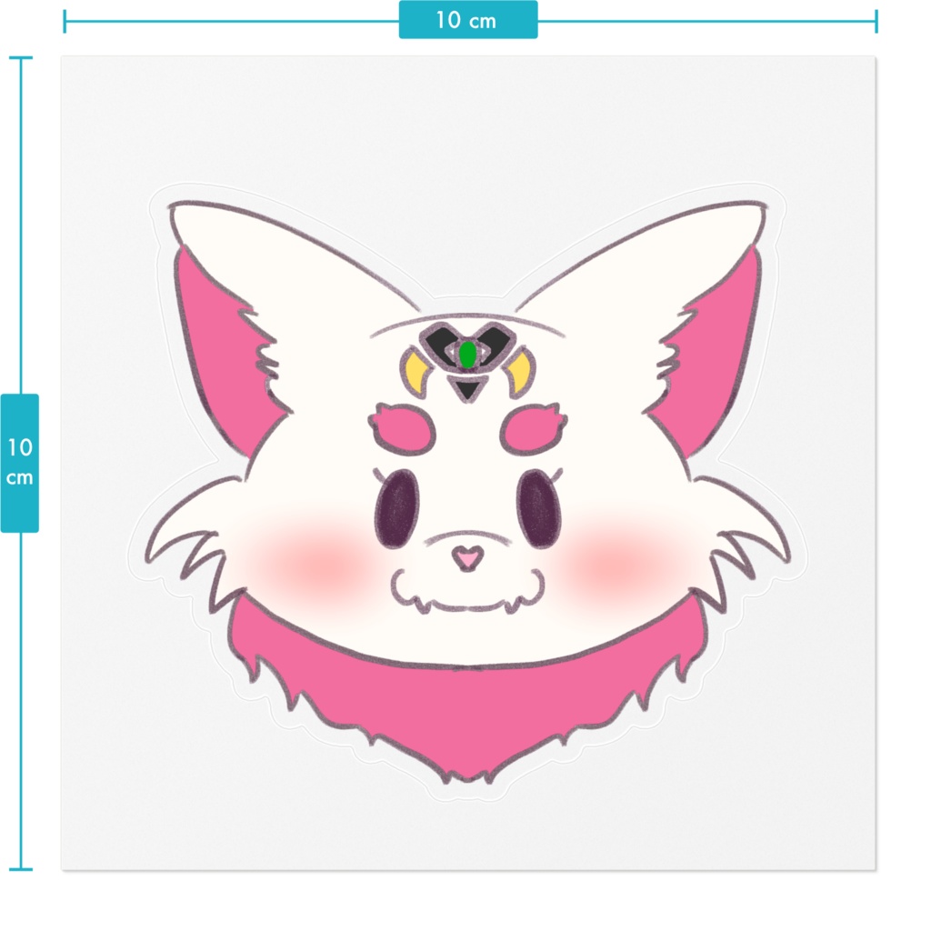 もちもちにこステッカー