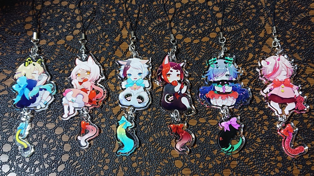 ばぶ尻尾/羽根ぶらぶらアクキー【新規・再販】