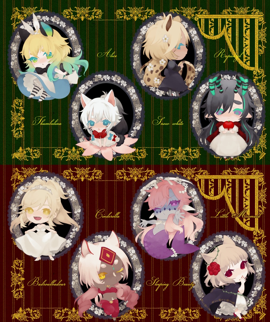 童話ウッドストラップ