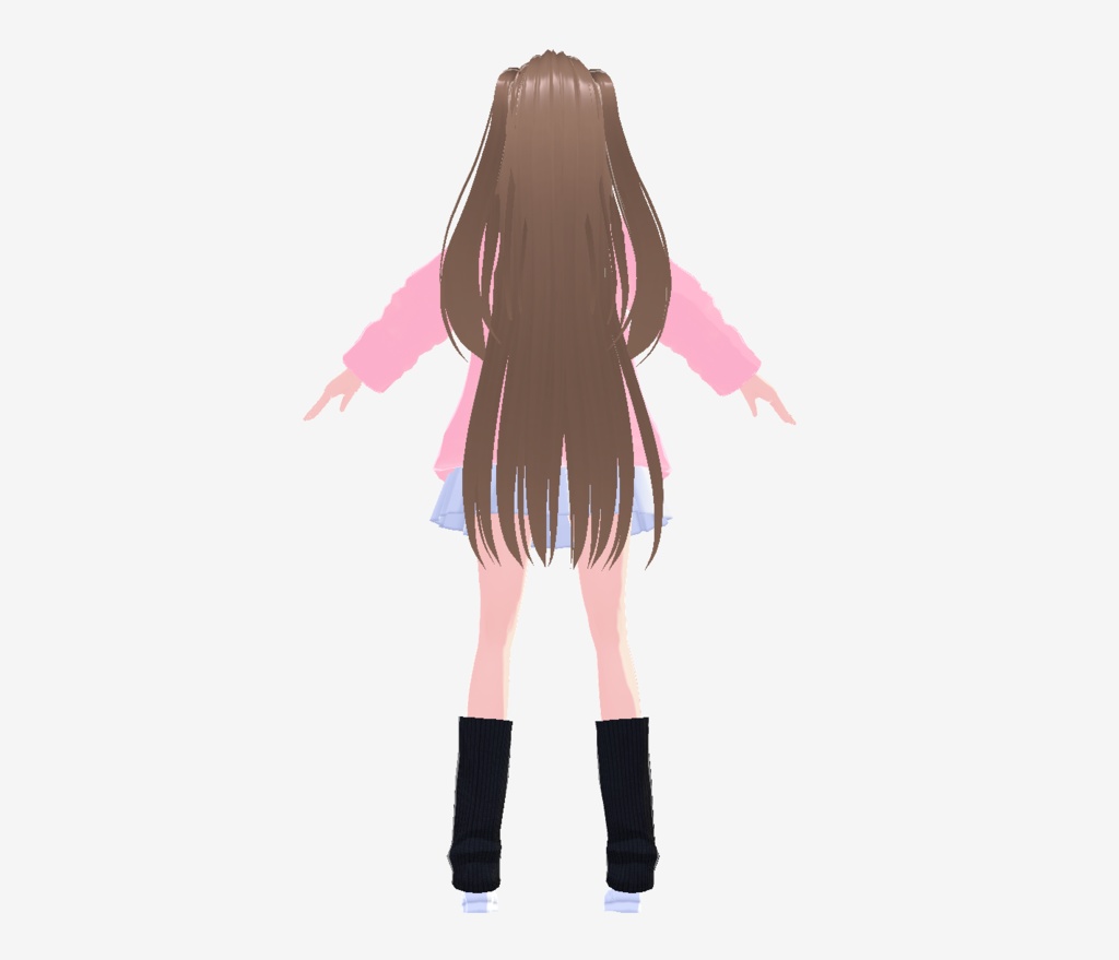Pink Hoodie Vroid Model for VRChat