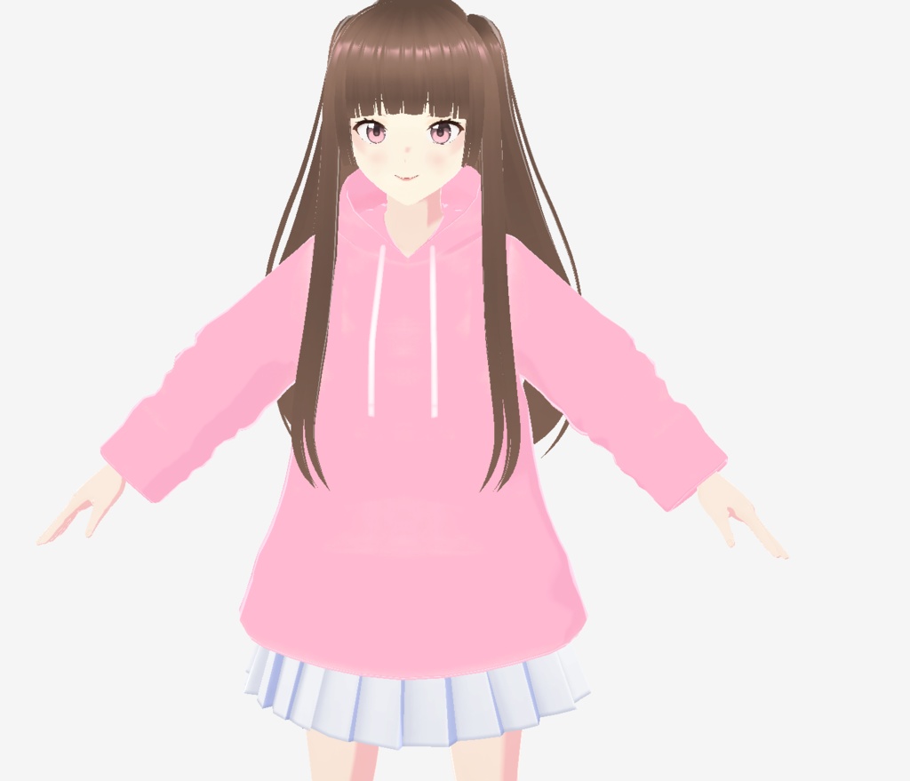 Pink Hoodie Texture Pack for VRoid Model, VRChat