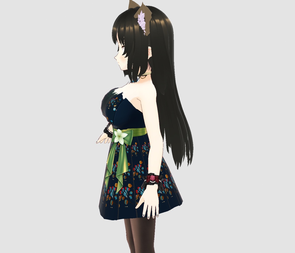 【VRM / Vroid model】Manuqa Blue Mallow Girl/ マヌカ ブルーマロウ ガール