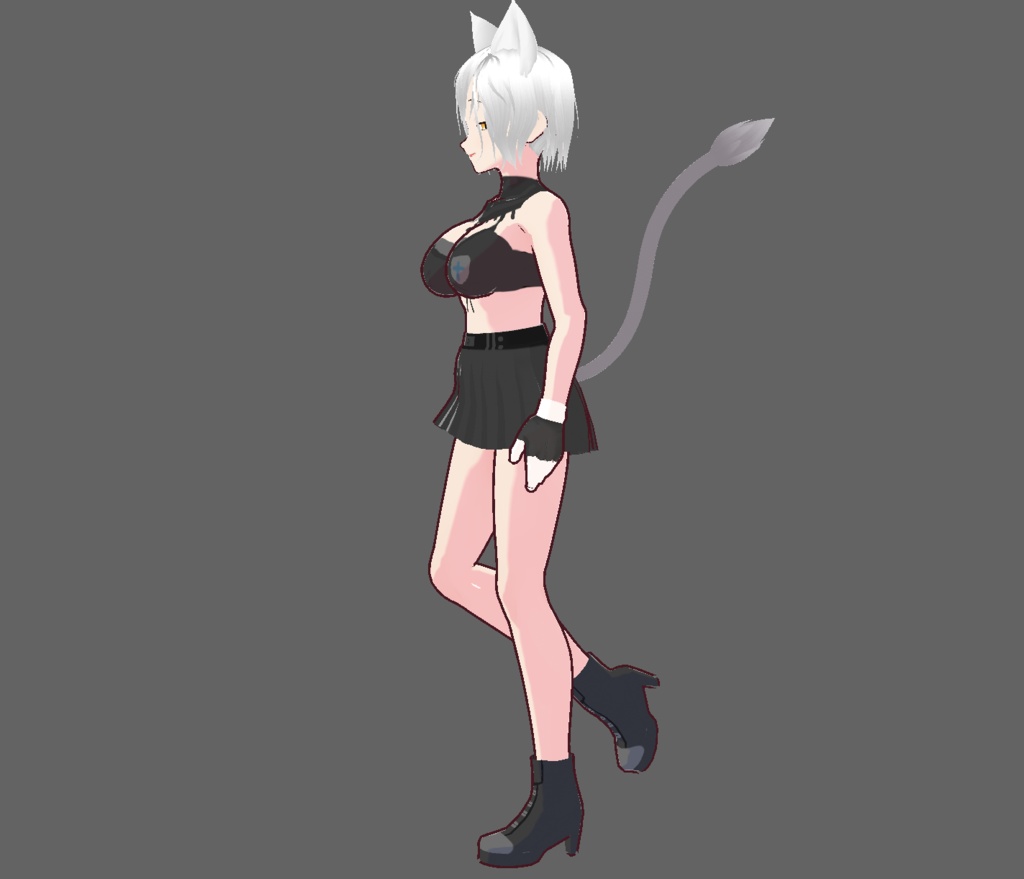 Midnight Charm - Original Catgirl VRM Model / ミッドナイトチャーム ネコミミモデル for VRCHAT/ 猫娘