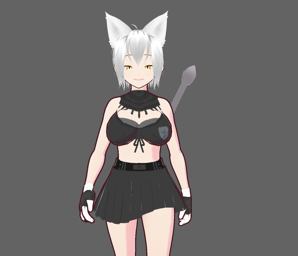 Midnight Charm - Original Catgirl VRM Model / ミッドナイトチャーム ネコミミモデル for VRCHAT/ 猫娘