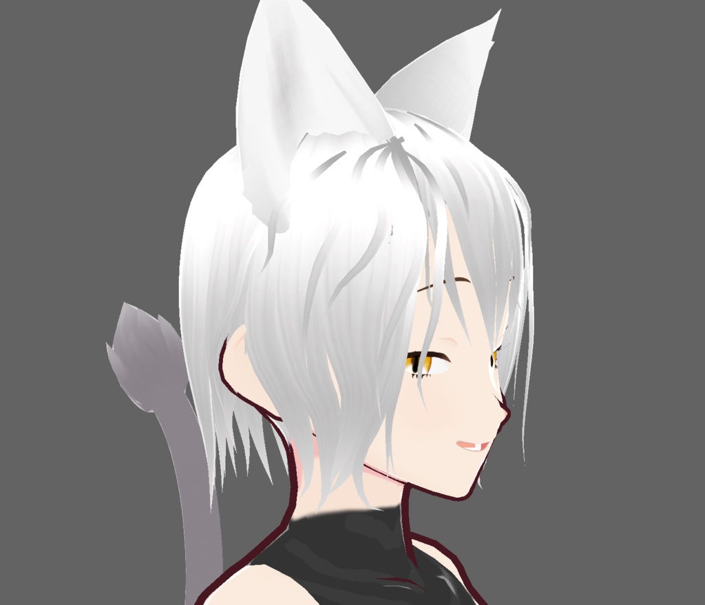 Midnight Charm - Original Catgirl VRM Model / ミッドナイトチャーム ネコミミモデル for VRCHAT/ 猫娘