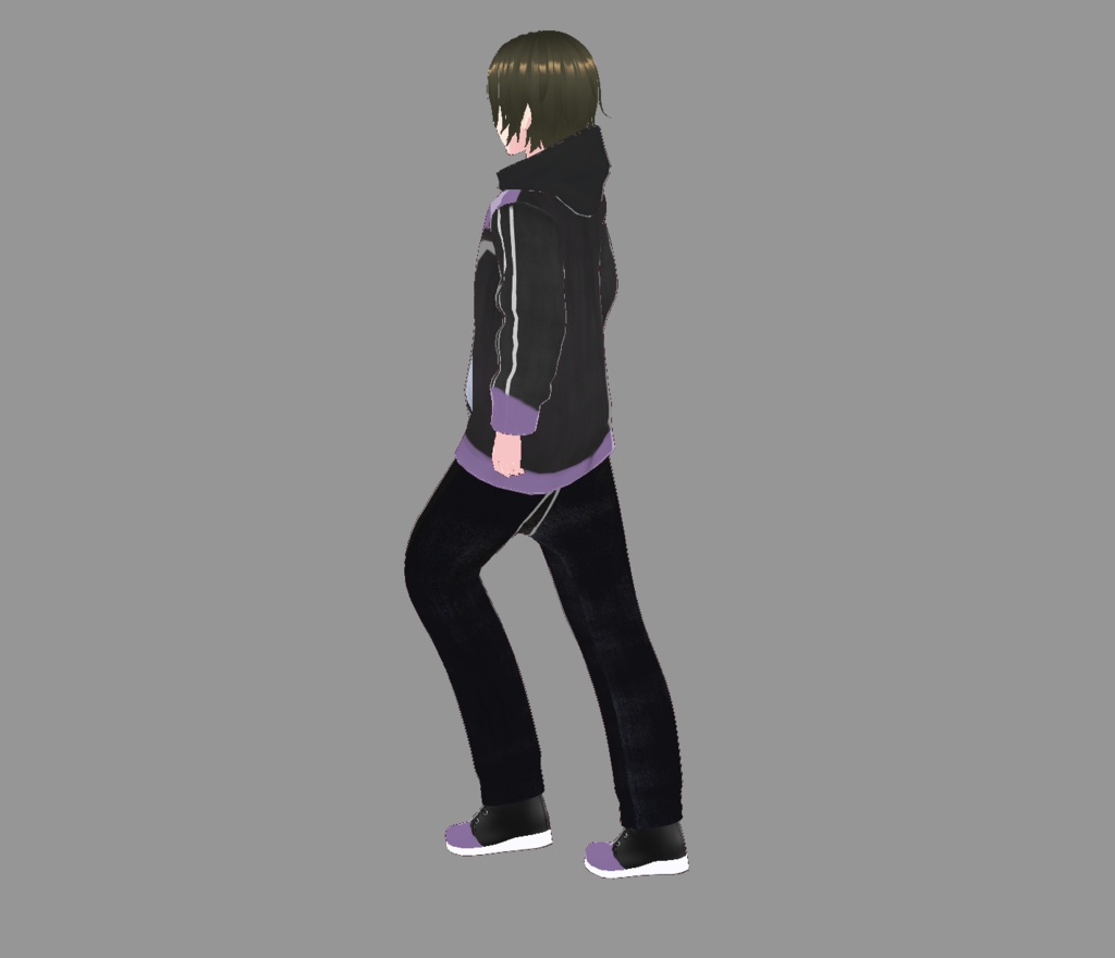 Casual Anime Boy 3D Vroid Model - VRChat Ready