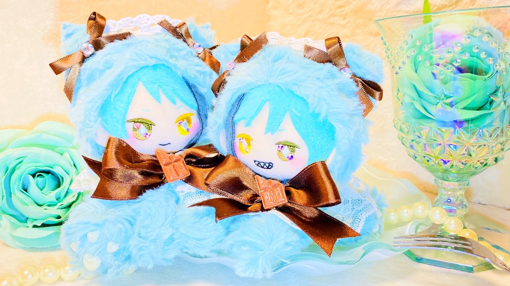 【送料込】🍫チョコミントネコちゃん（10cm）🍫