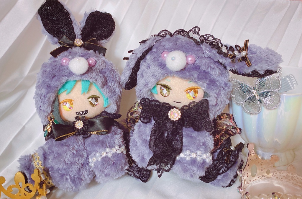 ꒰ঌJune bride rabbit purple໒꒱