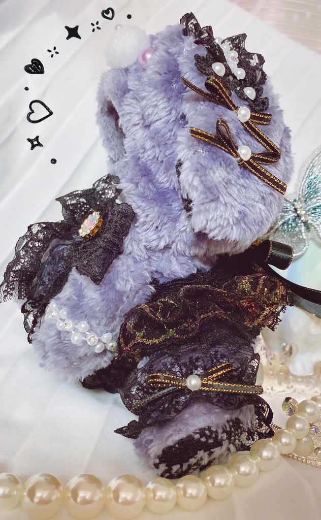 ꒰ঌJune bride rabbit purple໒꒱