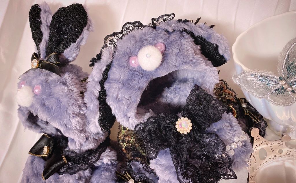 ꒰ঌJune bride rabbit purple໒꒱