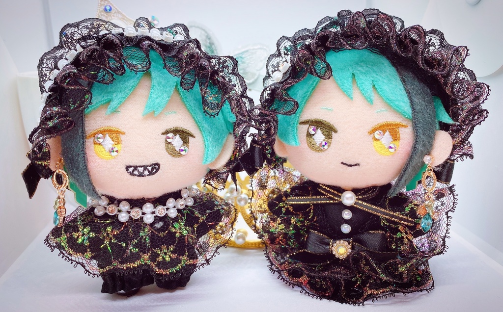 【10cm/12cm、ちびぐるみ】꒰ঌぶらっくえんじぇるこーで໒꒱