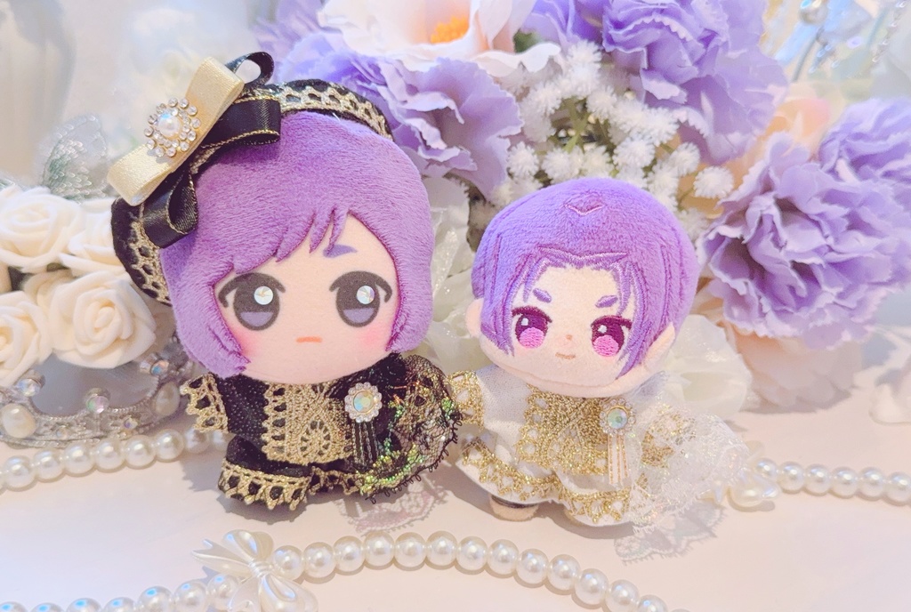 【8cmぬいサイズ】꒰ঌBlackWhite໒꒱