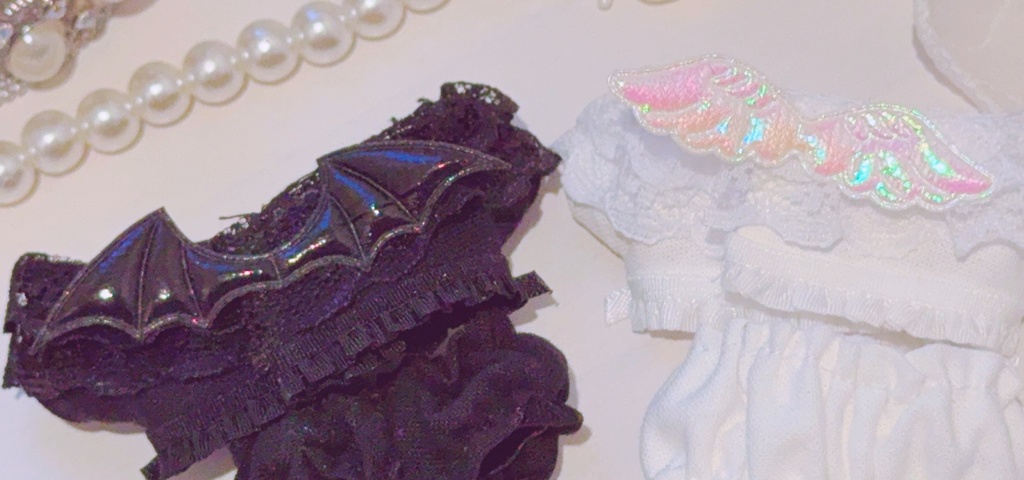 ꒰ঌ Noir et Blanc Ange ໒꒱