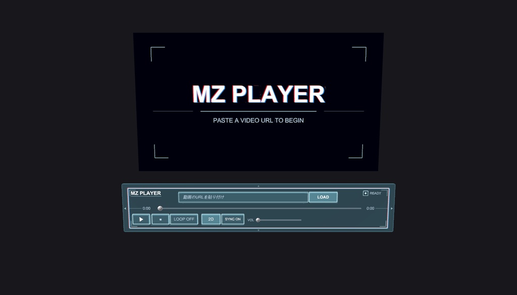 MZ Player - VRChatワールド用 同期動画プレイヤー