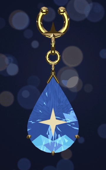 しずく星のピアス|Stardrop Earrings【無料/アクアル対応/Modular Avatar 対応】