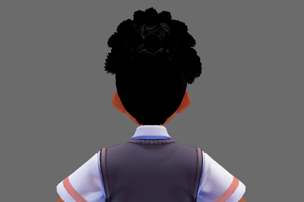 Afro Puff Ponytail Hair Preset