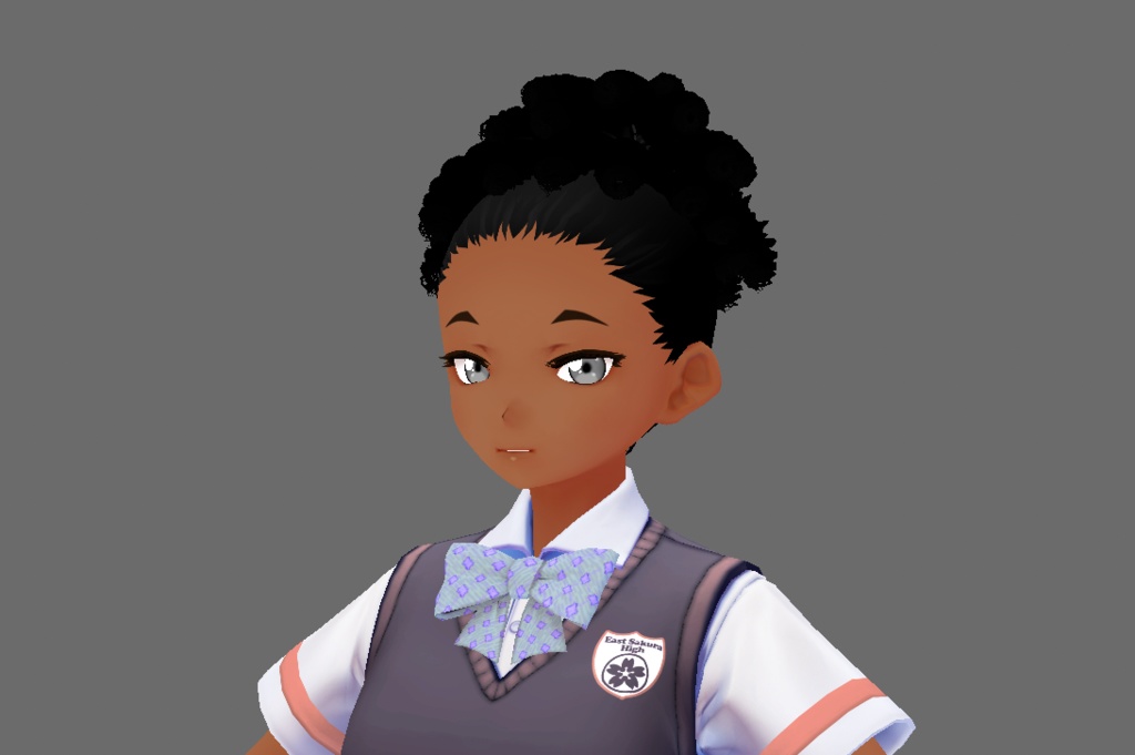 Afro Puff Ponytail Hair Preset