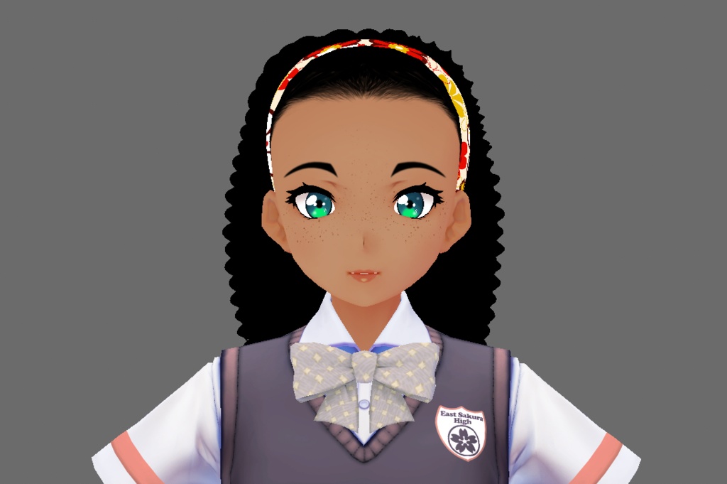 Long Curly hair With headbang Preset