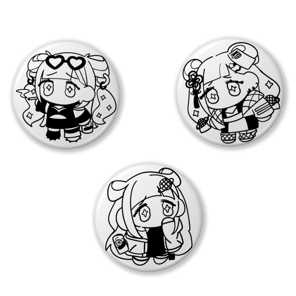 【缶バッチ32mm】3種類