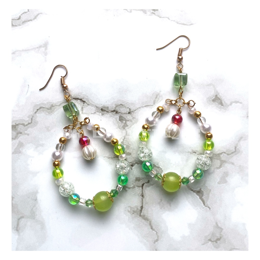 【Bubble Apothecary】メロンソーダフロート ピアス